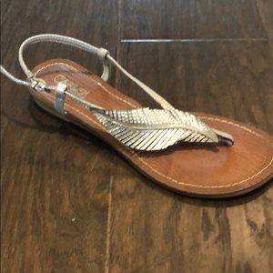 Carlos Santana Feather sandals